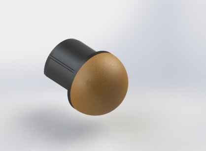 Spherical handrail end