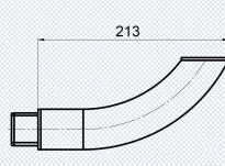Stainless steel wall end - 2