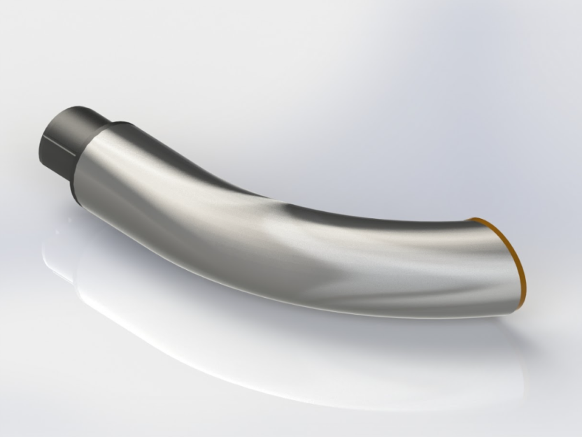 Stainless steel wall end