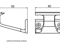Aluminum handrail bracket - 2