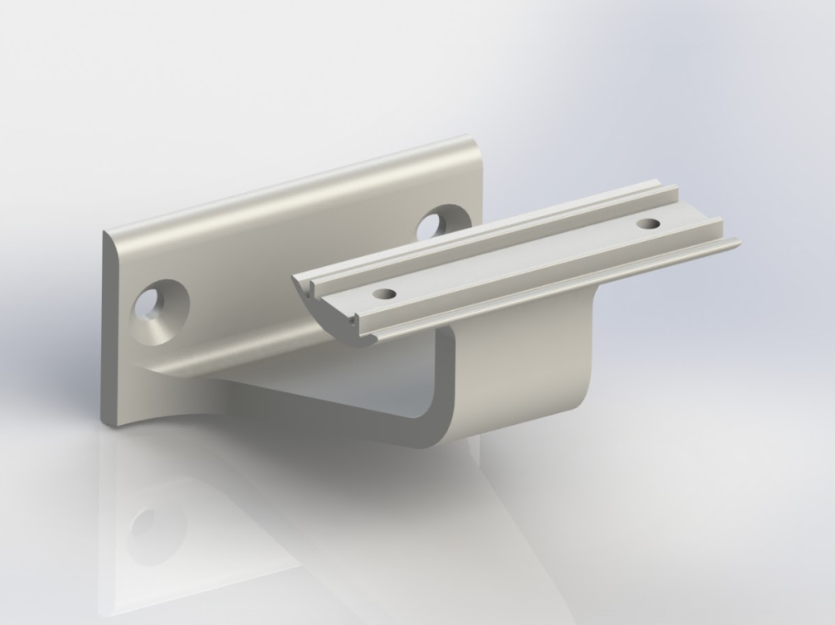 Aluminum handrail bracket