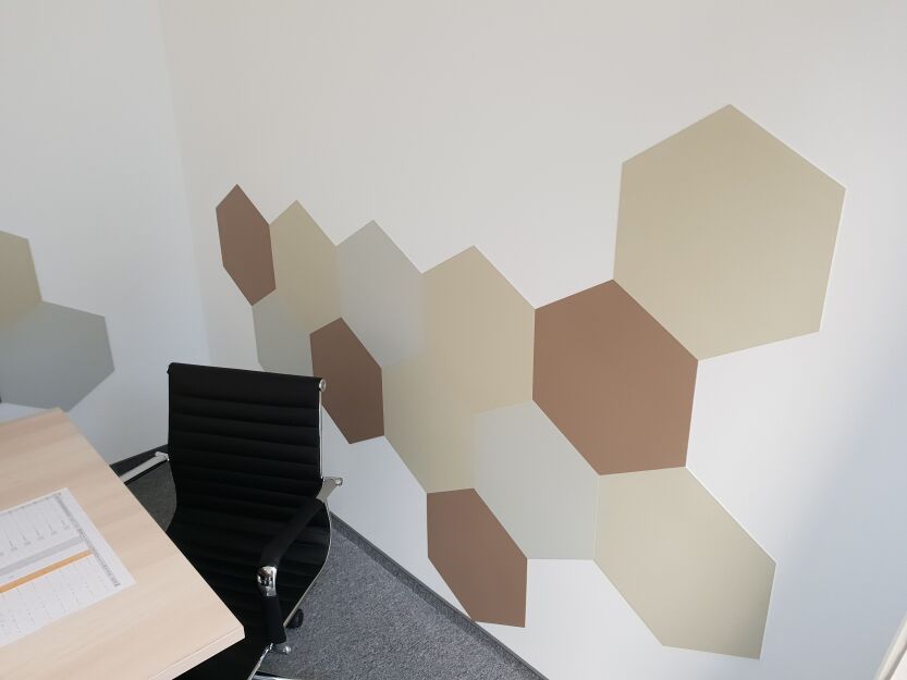 Decorations made from ACRAMIT panels