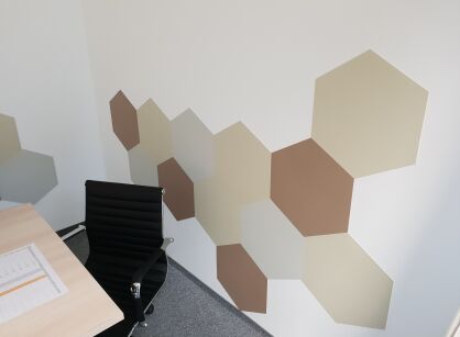 Decorations made from ACRAMIT panels