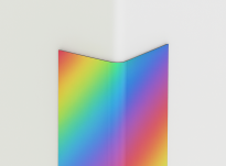 ACRAMIT adjustable PVC corner guard with a rounded profile - 34