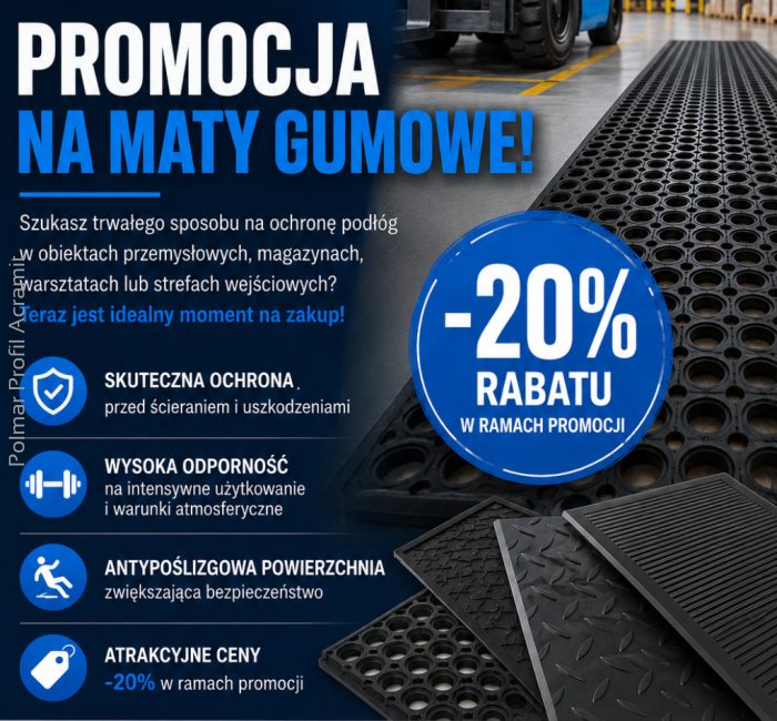 Rubber mat promotion – durable floor protection at an attractive price
