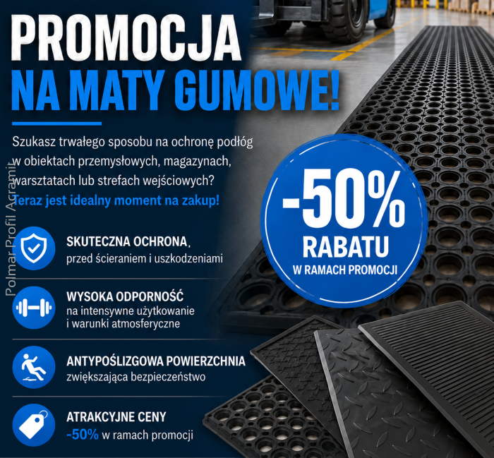 Rubber mat promotion – durable floor protection at an attractive price